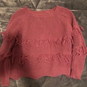 Pink fringe sweater from Barcelona🇪🇸